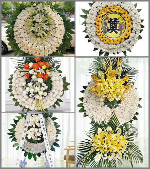 安徽阜阳市阜南县王堰镇小集村花圈速递